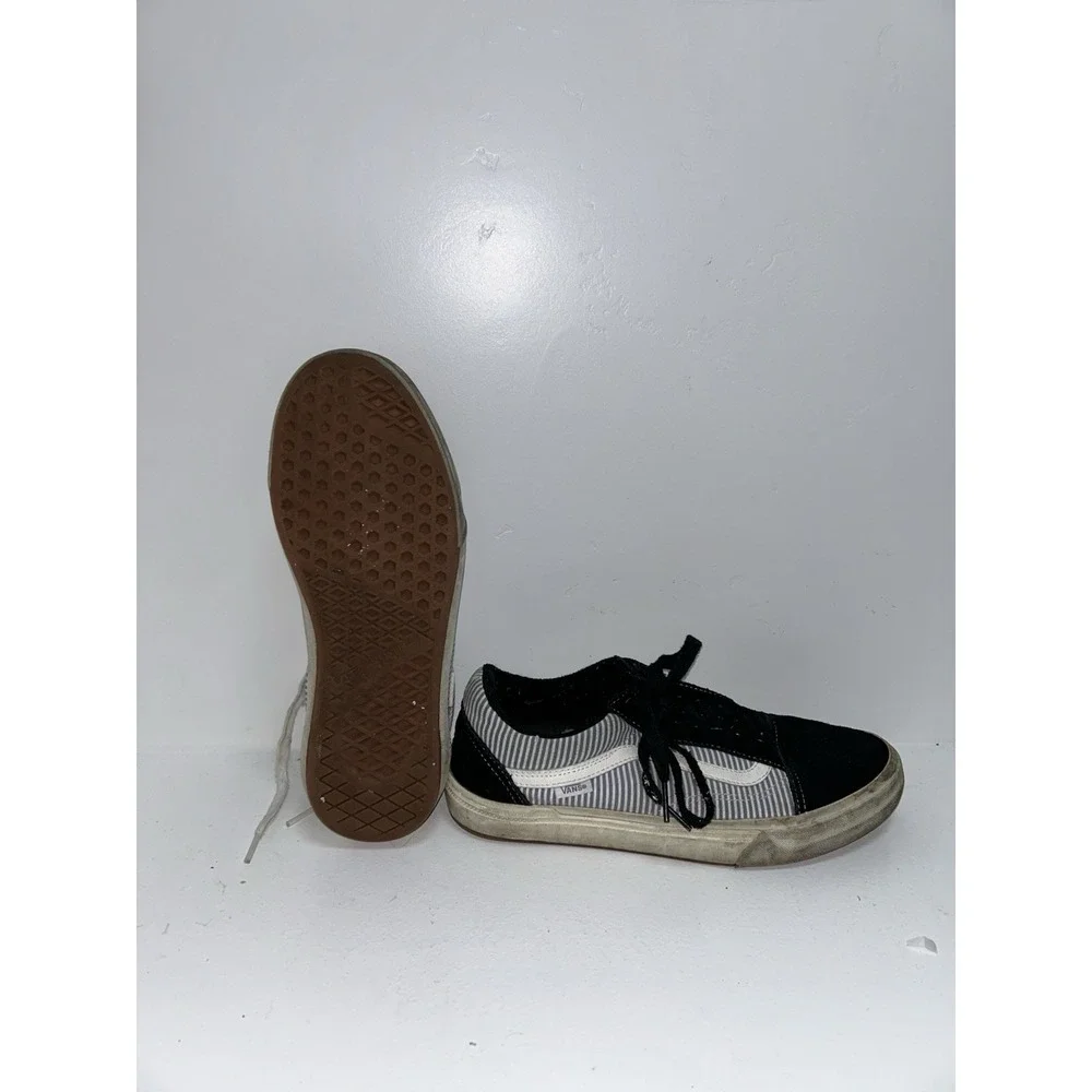 Vans Z2502* Mens Black/Multi Old Skool Pro BMX Skate Shoes Size 8.5M Pinstripe